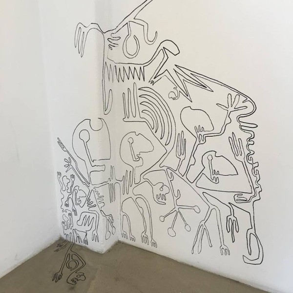 Einar Örn wall drawing