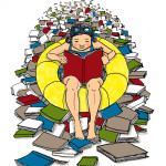 Christmas Book Flood by Megan Herbert
