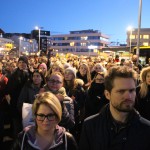 Protest outside police station 2015 by Rebecca Conway
