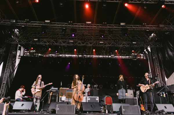 Photos of Múm performing live at Secret Solstice Music Festival 2014 in Reykjavík, Iceland. June 21, 2014.
