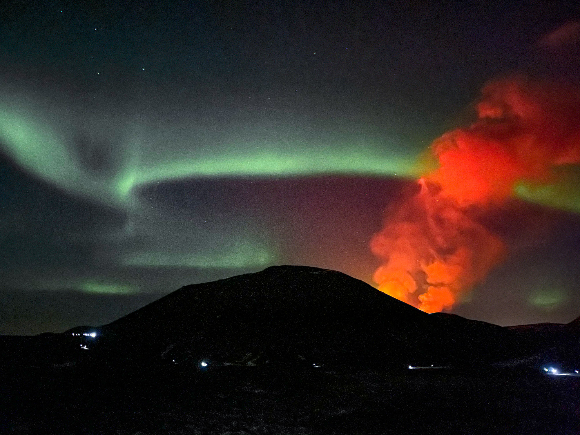 From Iceland - Perhaps the largest exhibition on earth: Volcano and the Northern Lights
