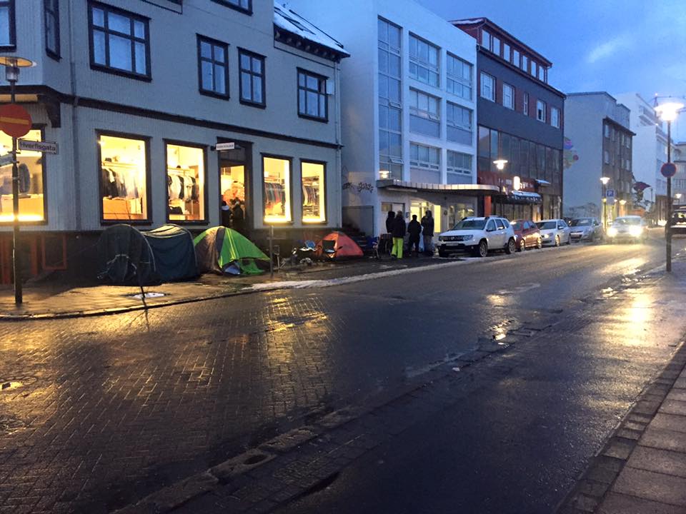 Icelanders Camping Out For Kanye Shoes