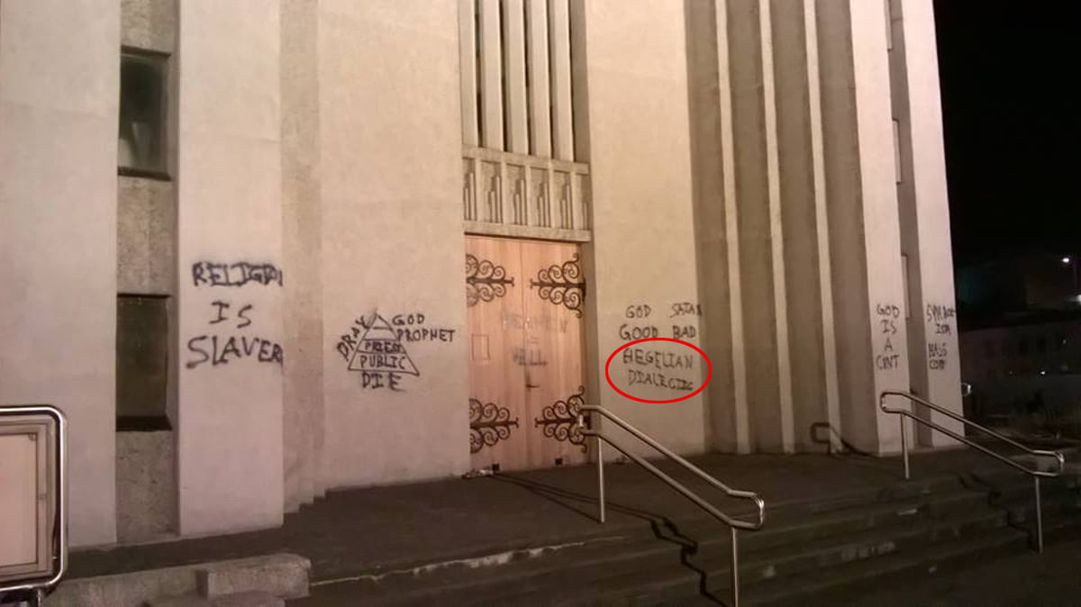 Church Vandal Apprehended, Released