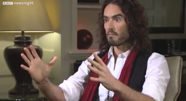 Russell Brand In Iceland, Teases Prime Minister