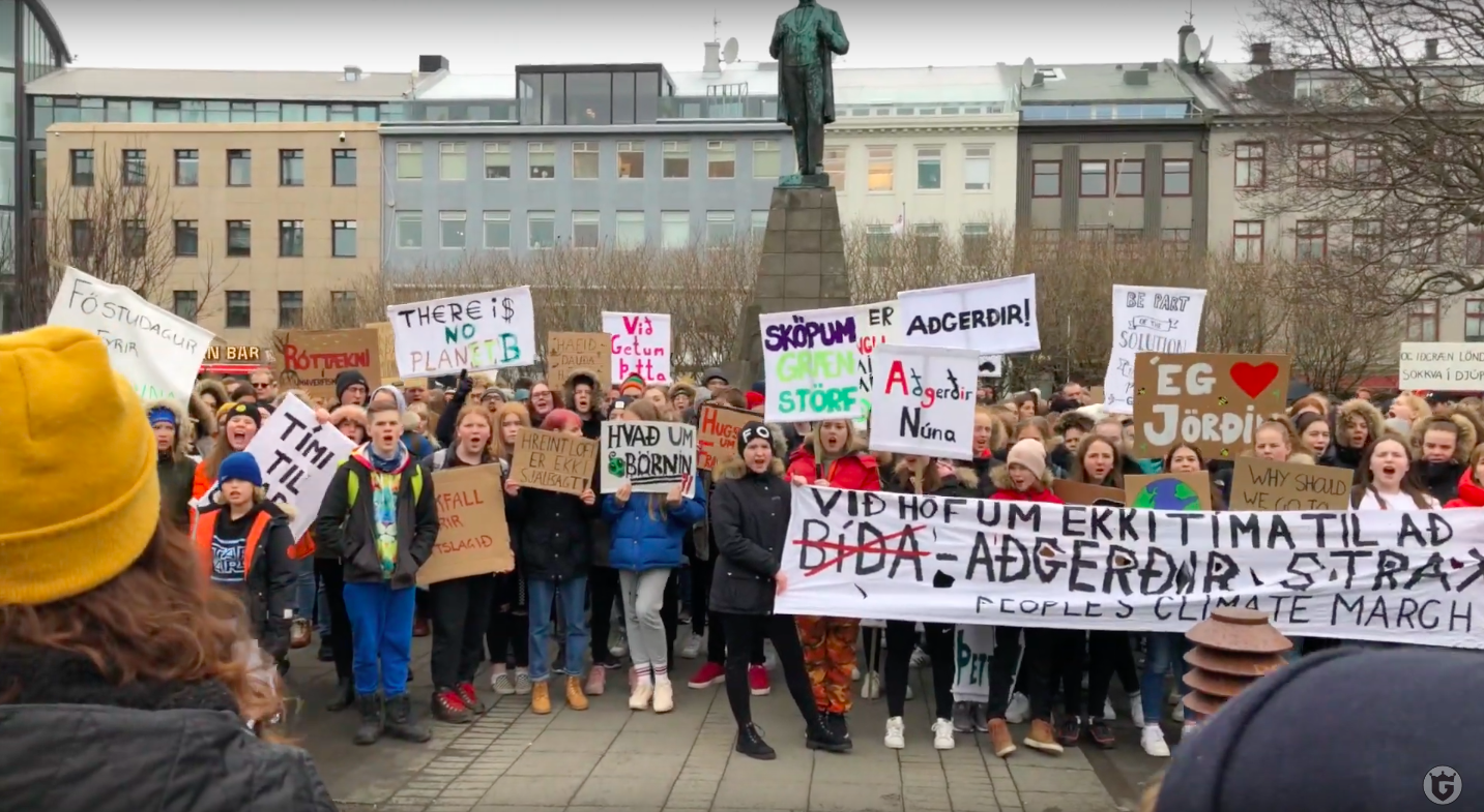 VIDEO: Icelandic Children Protest Against Climate Change