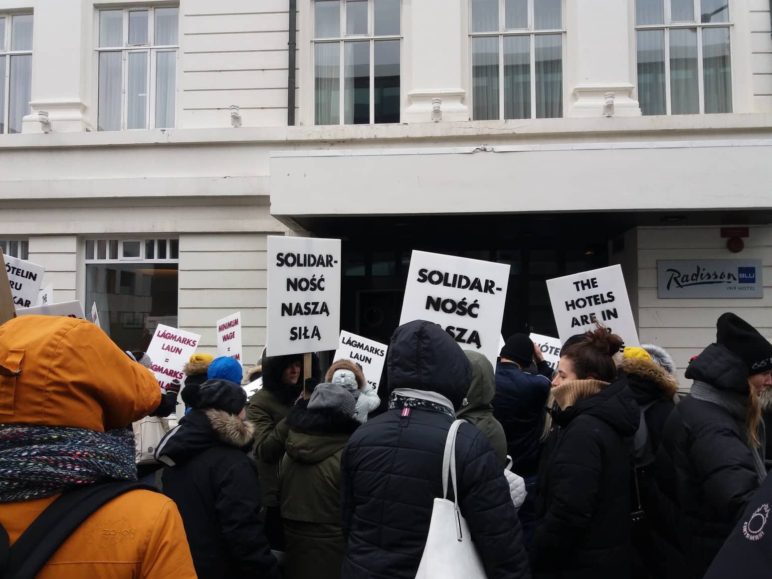 Hotel Employees and Truck Drivers On Strike