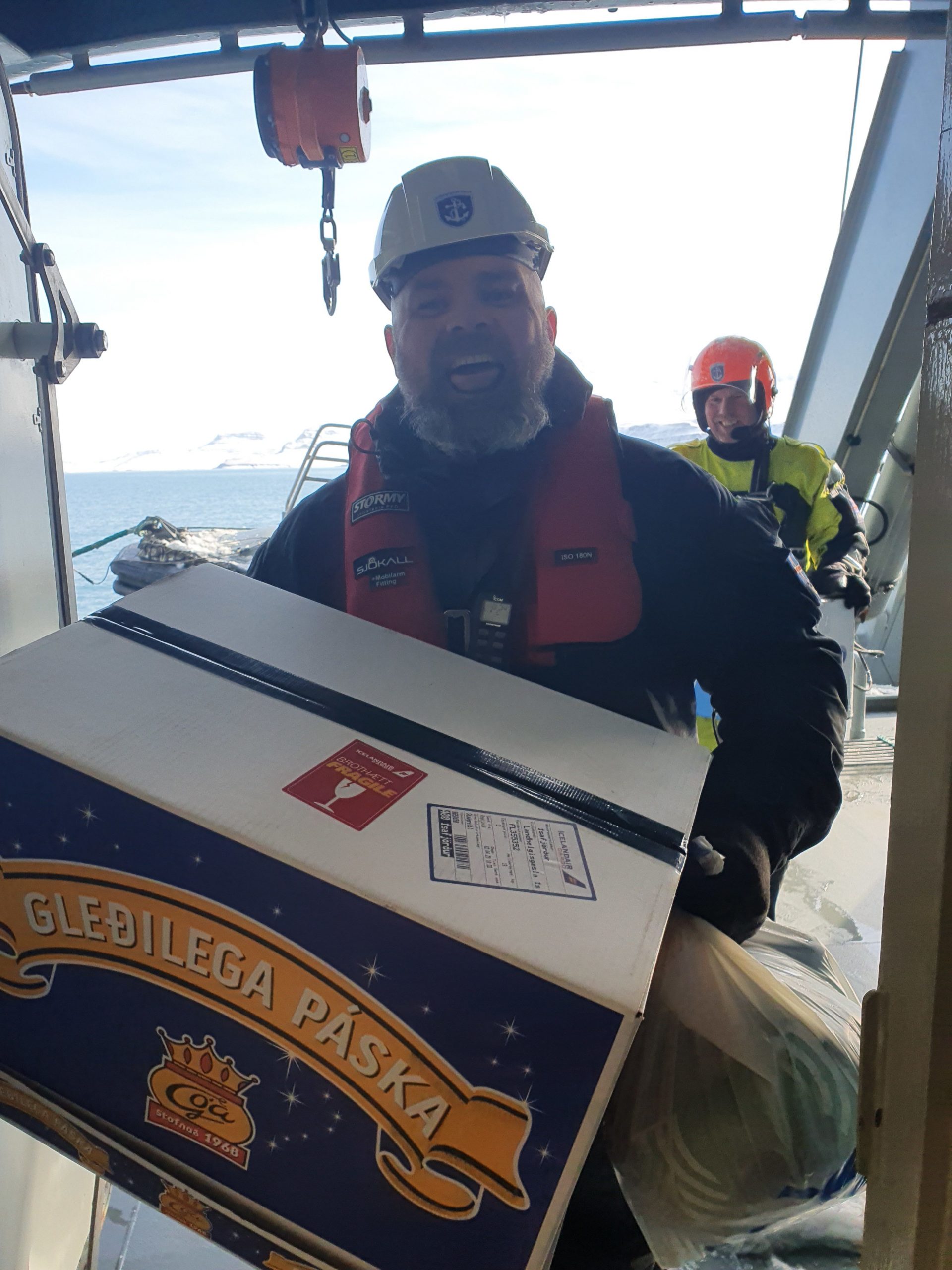 Bomb Squad Delivers Easter Eggs To Coast Guard