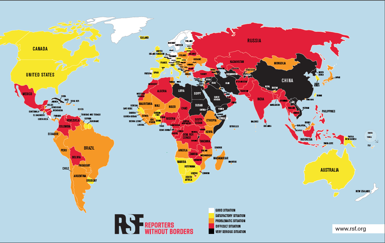 Iceland Drops A Level In Reporters Without Borders