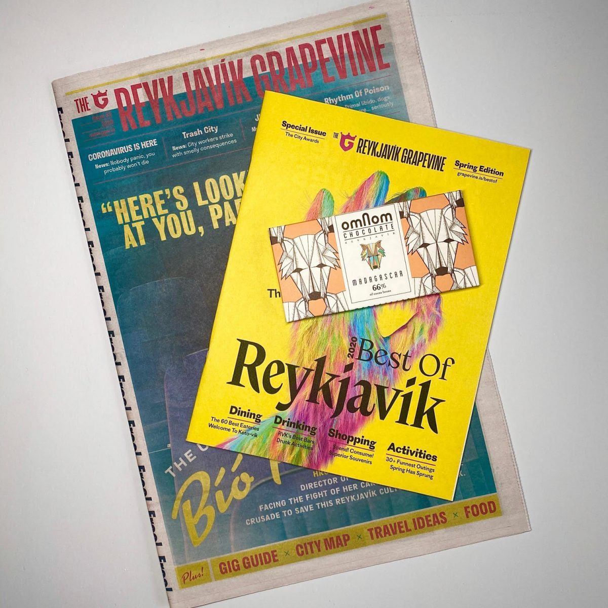 Free Bar Of Omnom Chocolate With Your Overseas Subscription To The Reykjavik Grapevine!