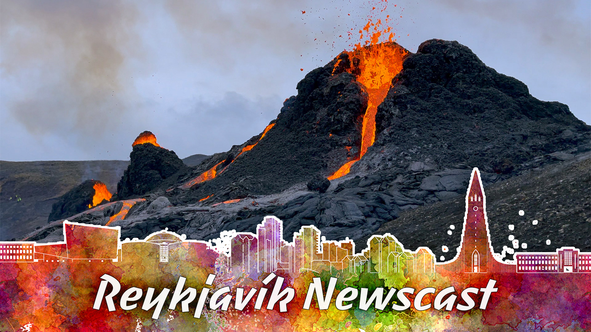 Wir haben den Vulkan in Island besucht und er ist uns in den Sinn gekommen