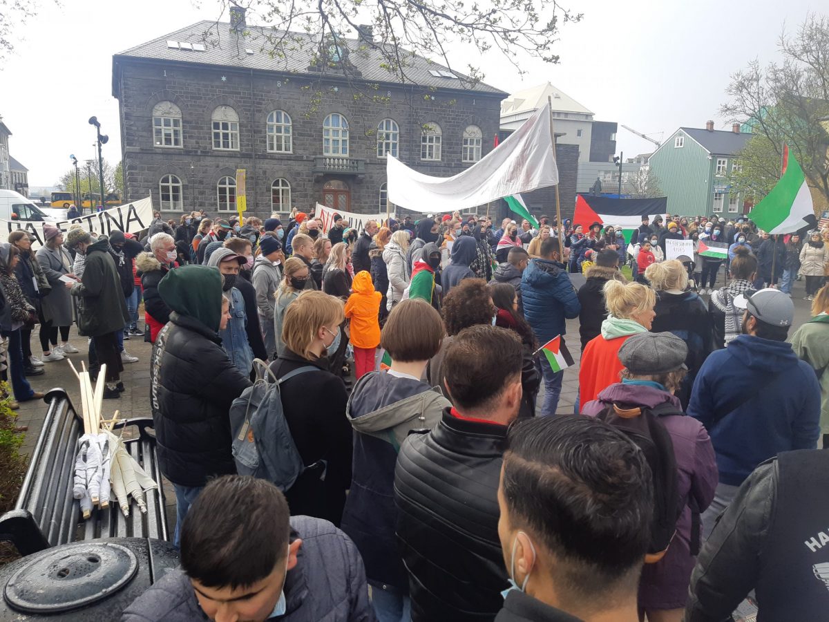 VIDEO: Solidarity With Palestine Demonstration At Iceland’s Parliament Well Attended