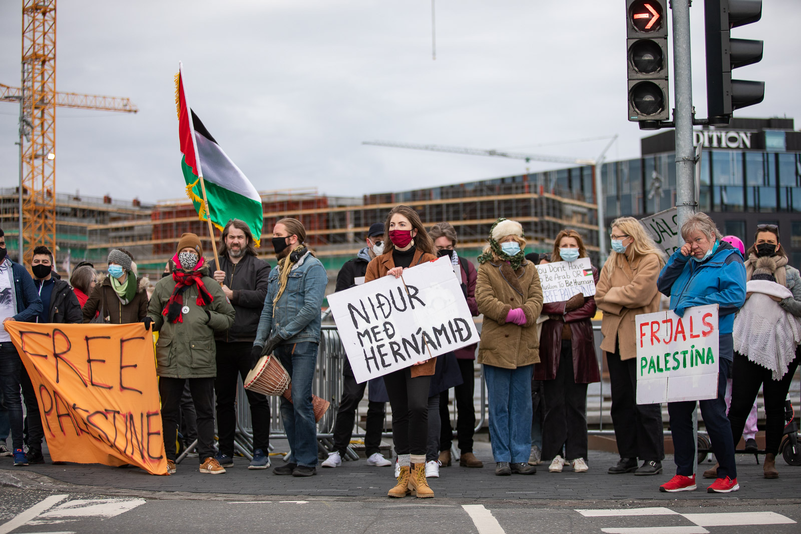 VIDEO: Demonstrators Show Solidarity With Palestine At Summit Meeting