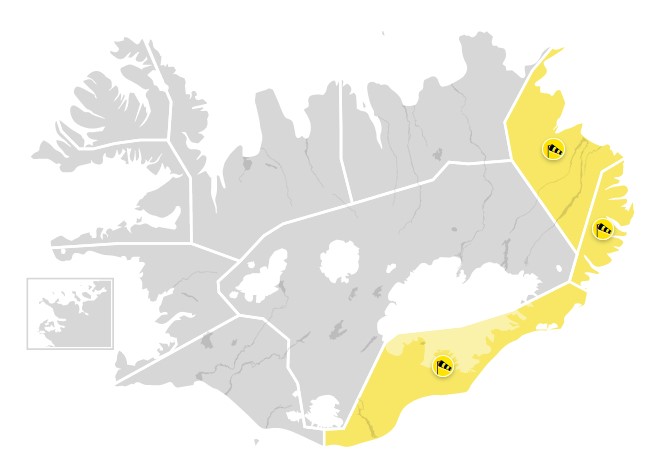 Severe Weather Warning Issued For East Iceland, COVID Testing Cancelled In Region