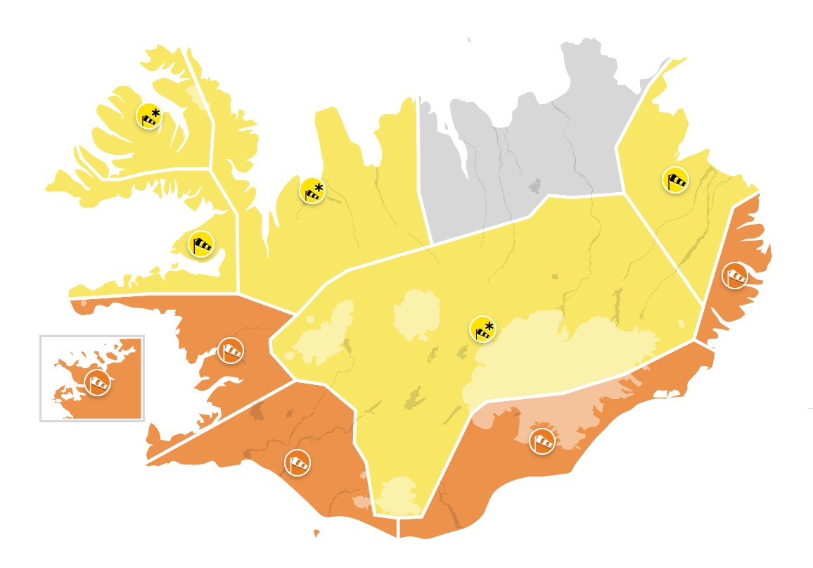 Stormy Weather: Orange Alert For The Whole Of Southern And Eastern Iceland