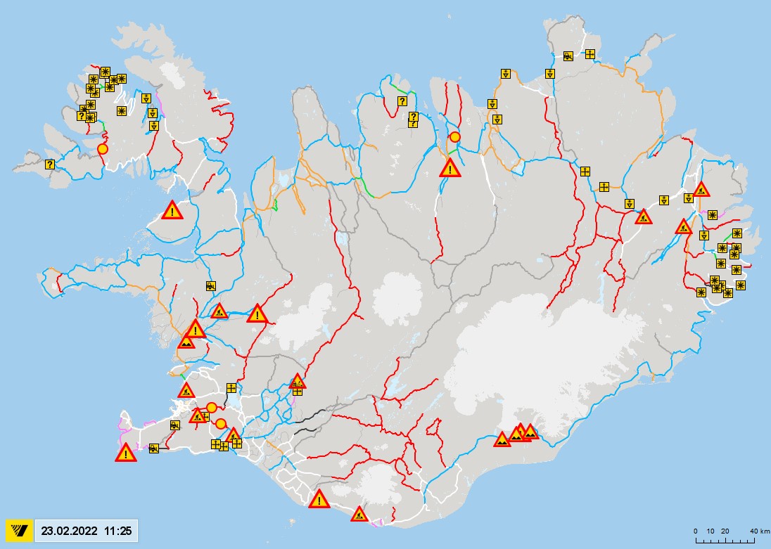 Storm Approaching North Iceland, South Iceland Route Closed