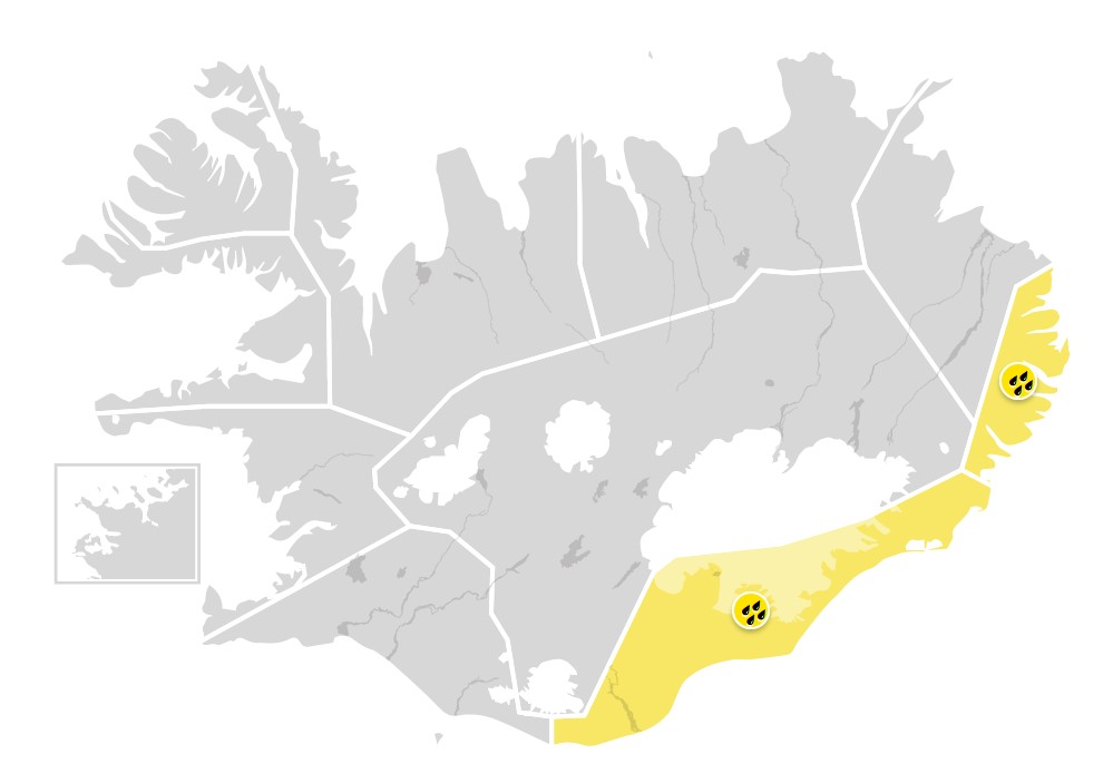 Storm Warning For Southeast Iceland Through Saturday Morning