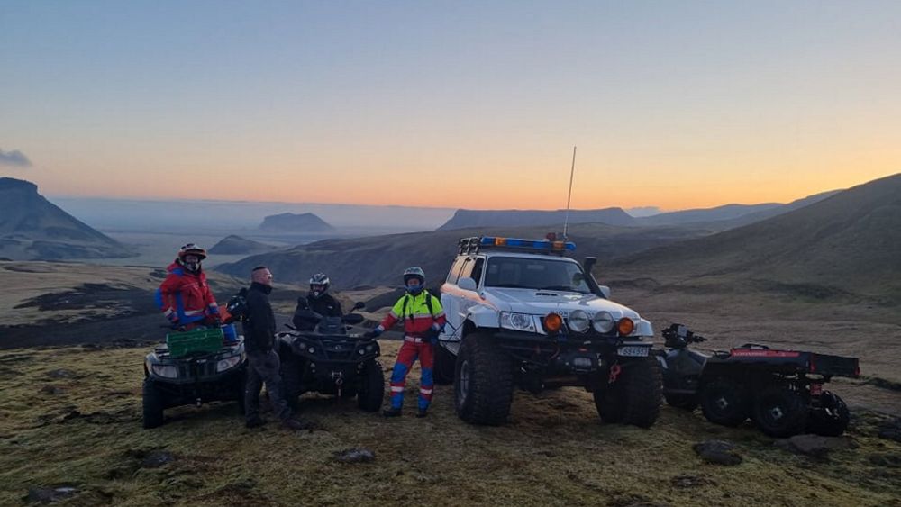 Rescue Squad Frees Hiker