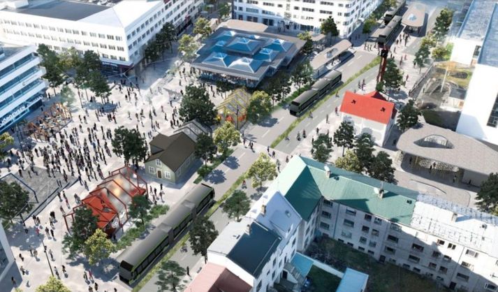 Construction Begins Around Hlemmur Square