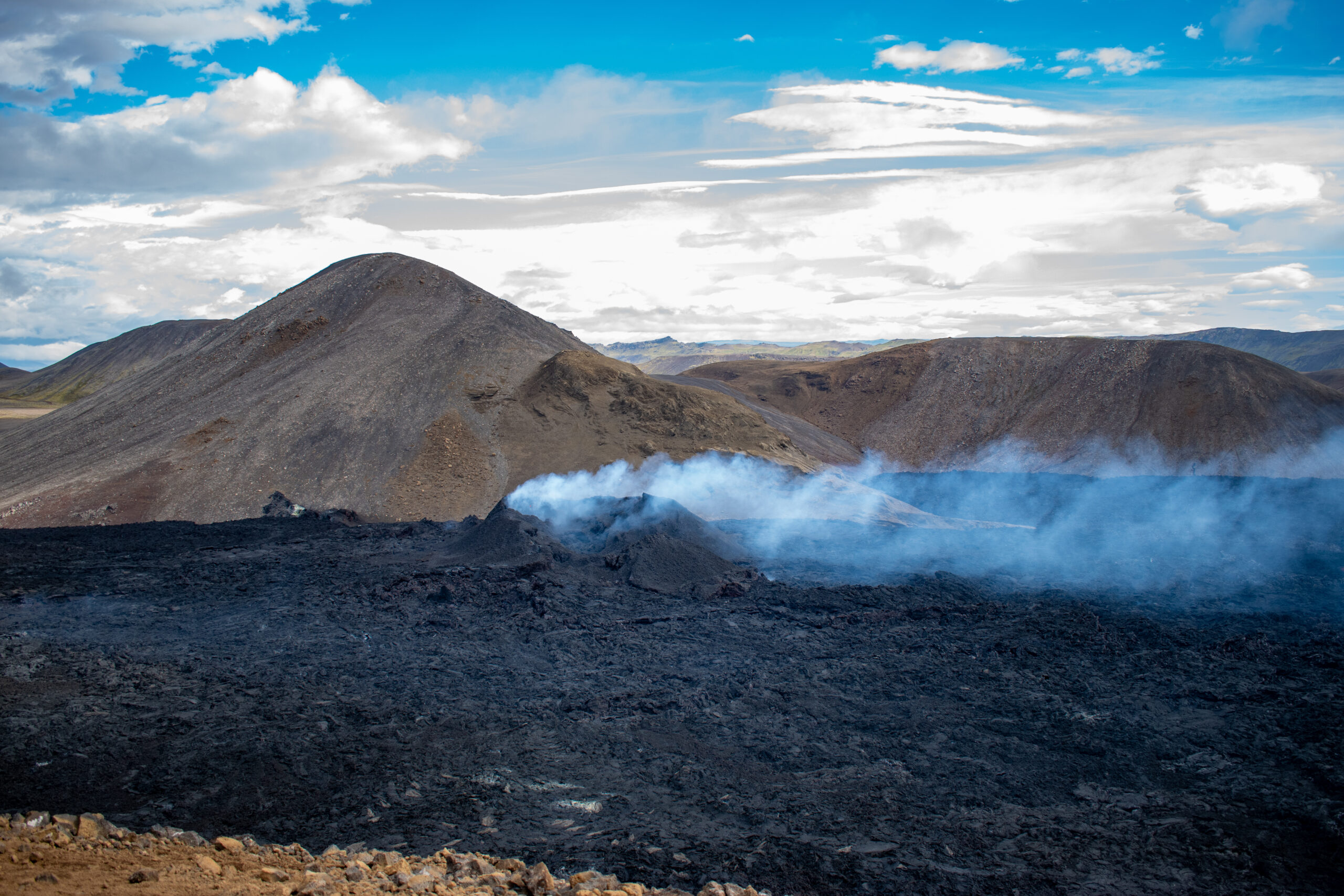 magma rising towards the surface