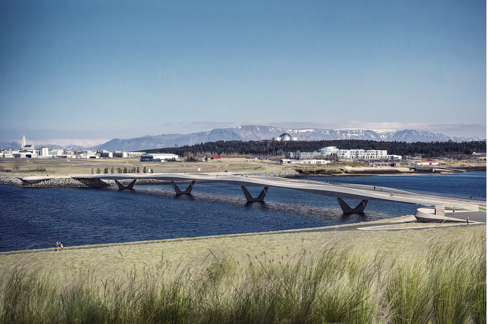 Construction Starts On Fossvogsbrú Pedestrian Bridge