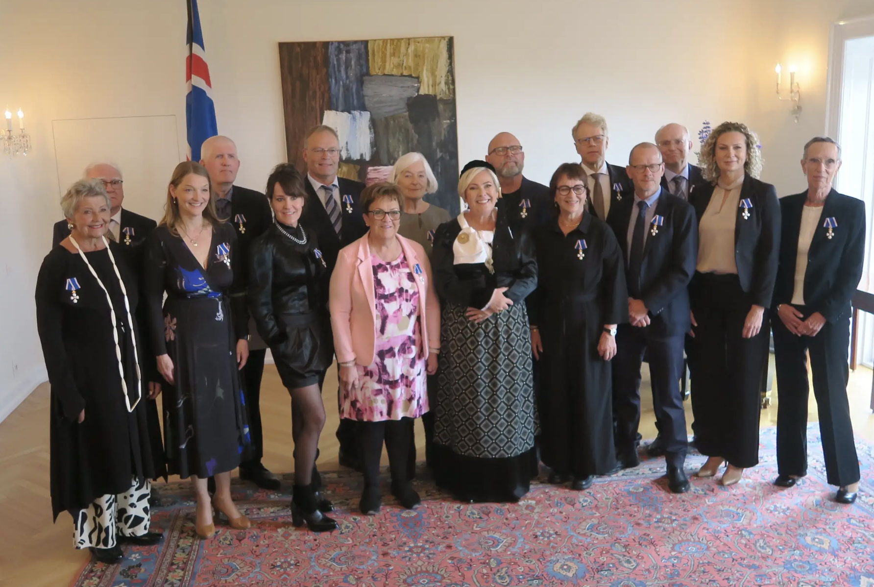 Fifteen Awarded With The Order Of The Falcon At Bessastaðir