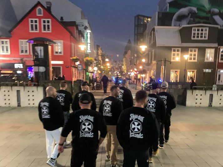 Vigilante Group Shields Of Iceland Survey Downtown Reykjavík