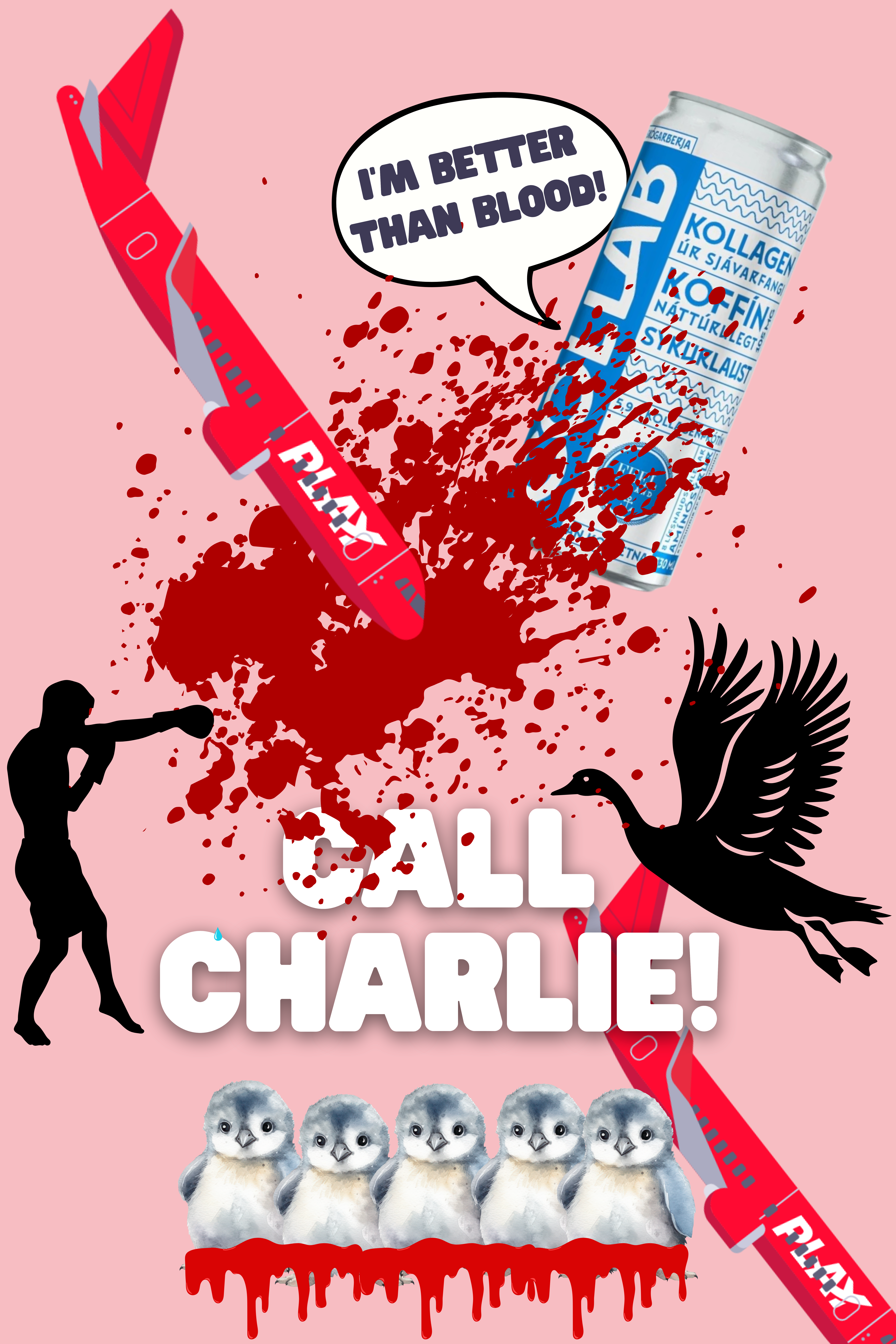 Help? Call Charlie! Swans, Appelsín, And Mirrors