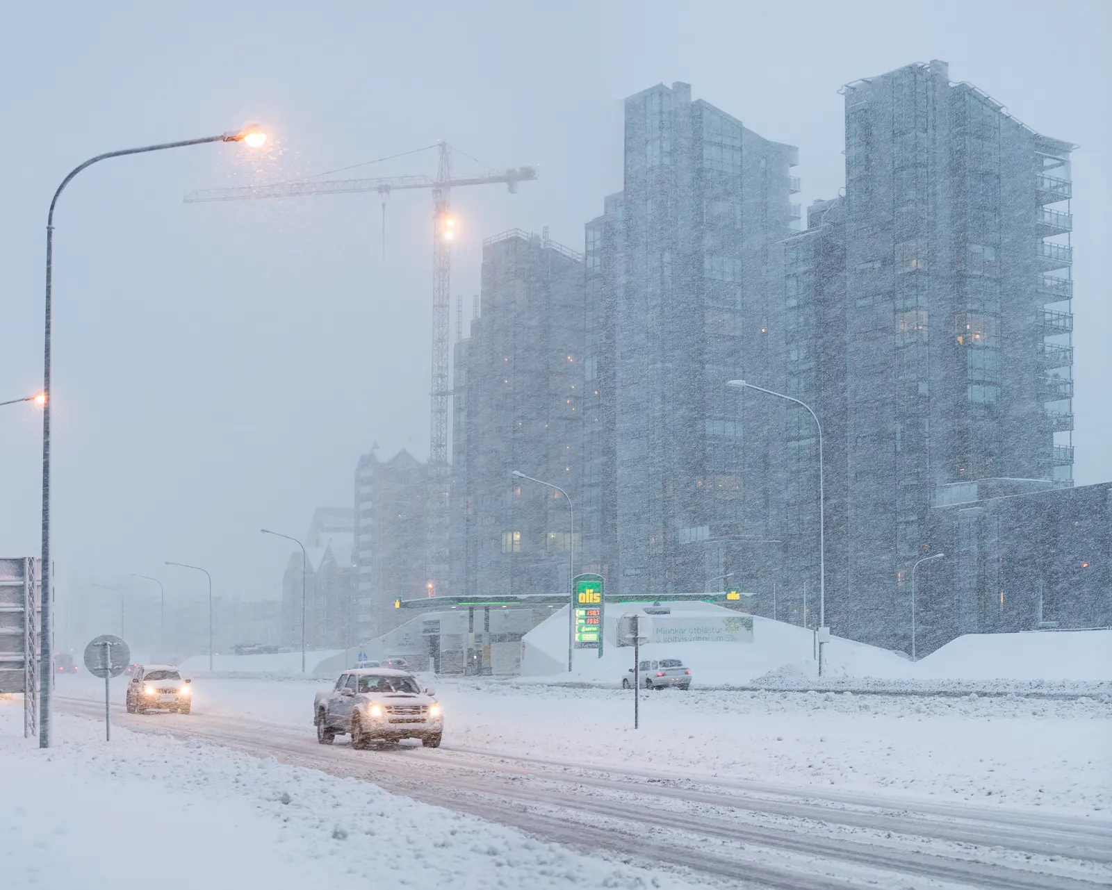 Authorities Urge People To Stay Home Due To The Weather