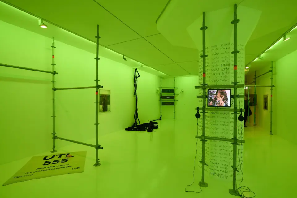 Hugo Llanes Brings Scaffolding, Punk, And Glowing Lýsi To Hafnarhús