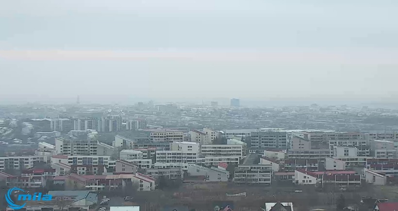 Sulphur Dioxide Cloud Over Reykjavík