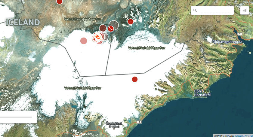 Bárðarbunga Earthquake Visualization
