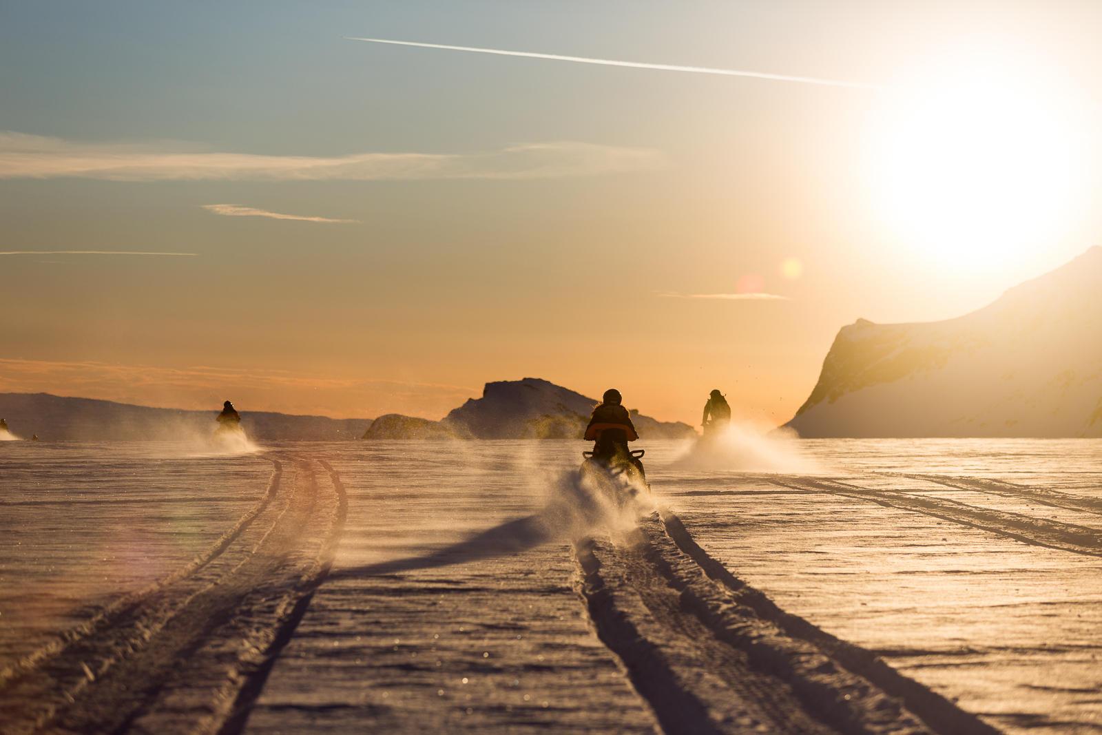 PHOTOS: Snowmobiling On Langjökull
