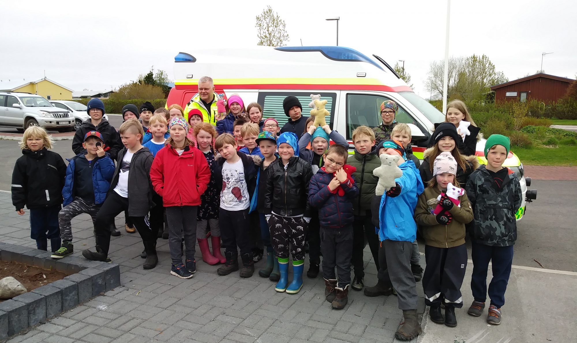 Teddy Bears In Ambulances In West Iceland Town