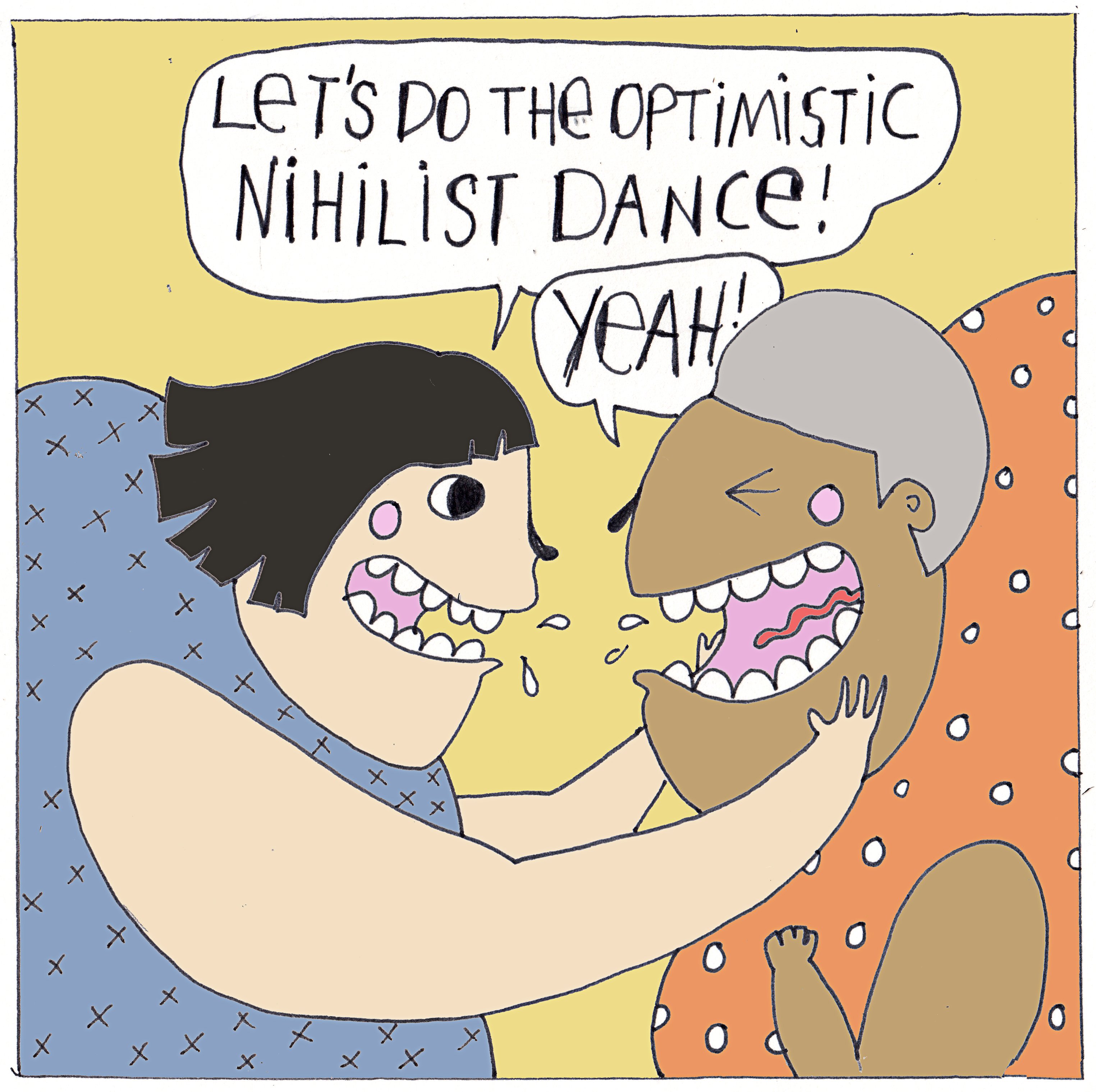 Cartoons: Cats vs. Babies And Optimistic Nihilists By Elín and Lóa