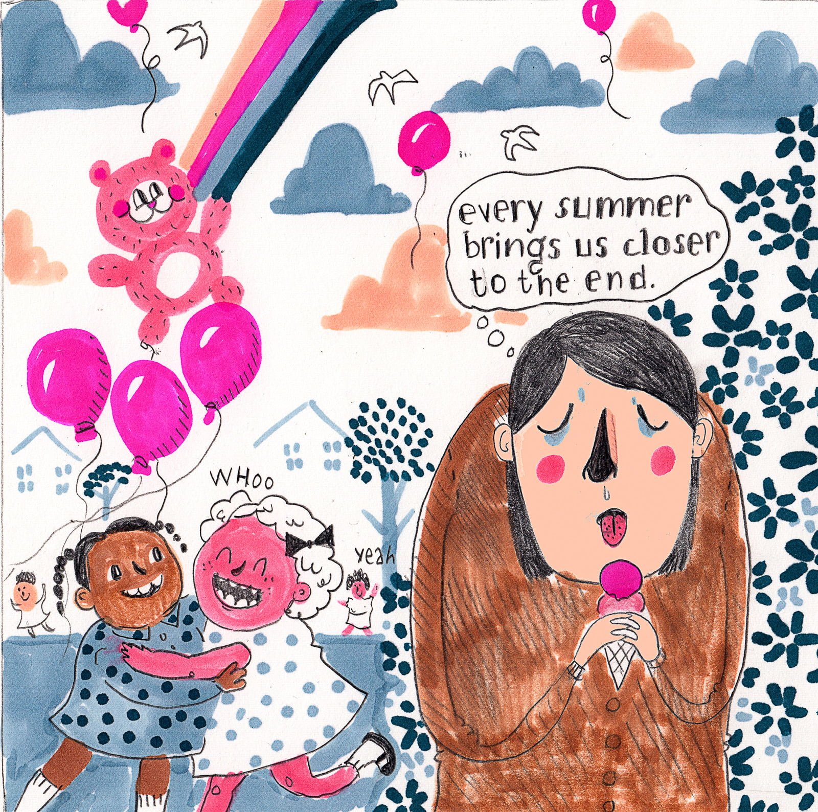 Cartoons: Elín & Lóa Muse On The Icelandic Summer, Or Frequent Lack Of