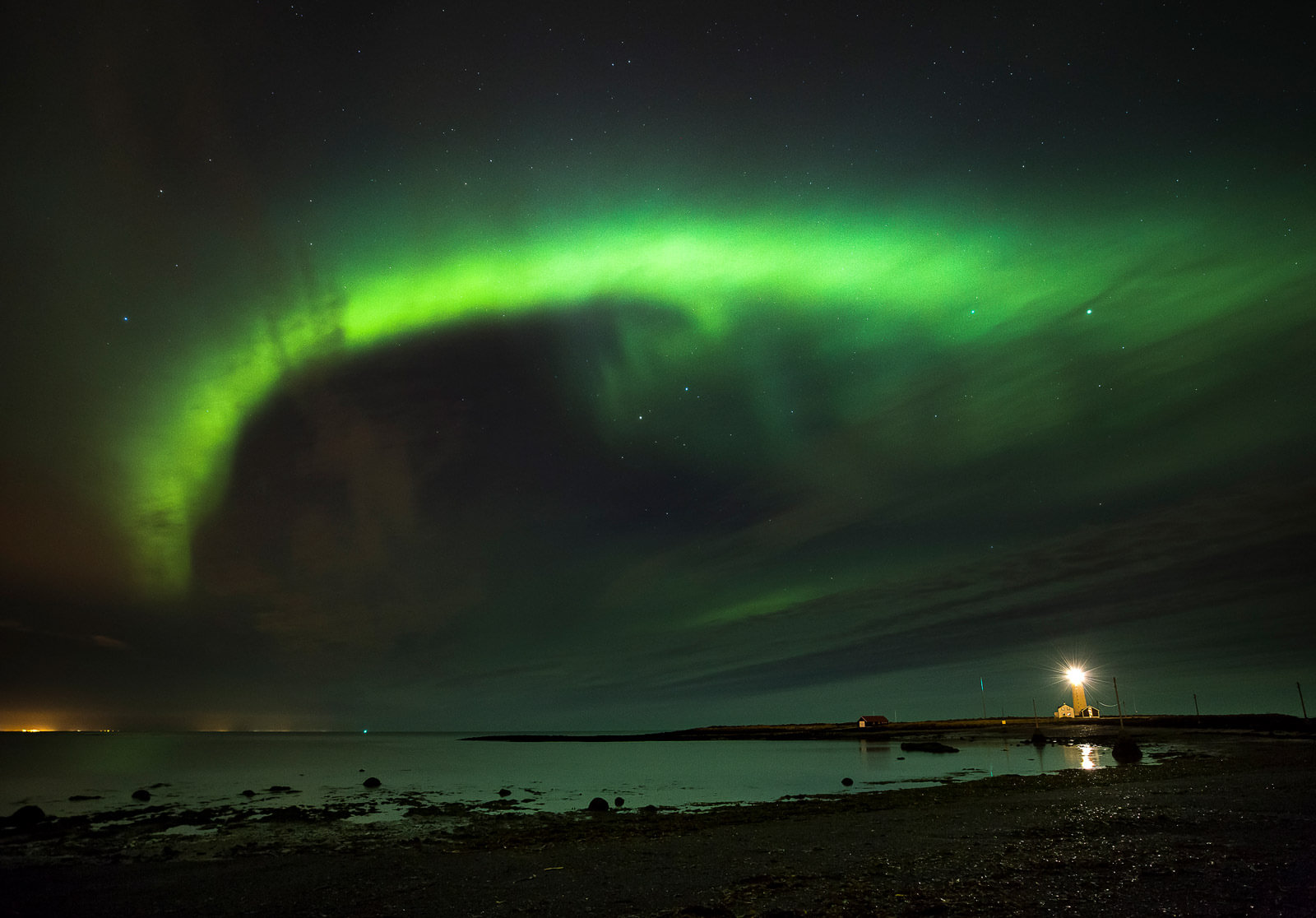 Grótta Lighthouse is the best place to see northern lights