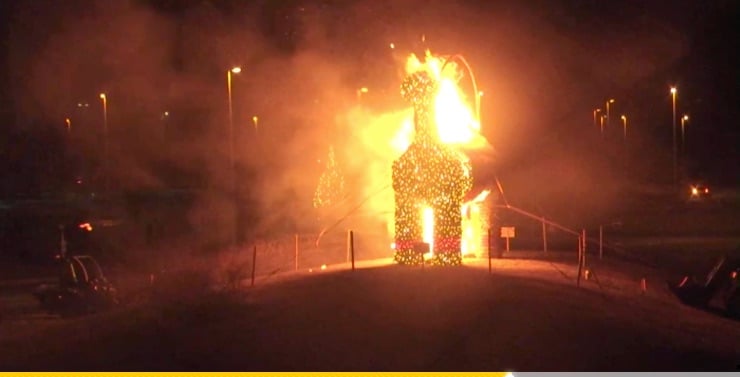 Event To Set Christmas Goat On Fire Worries IKEA Management