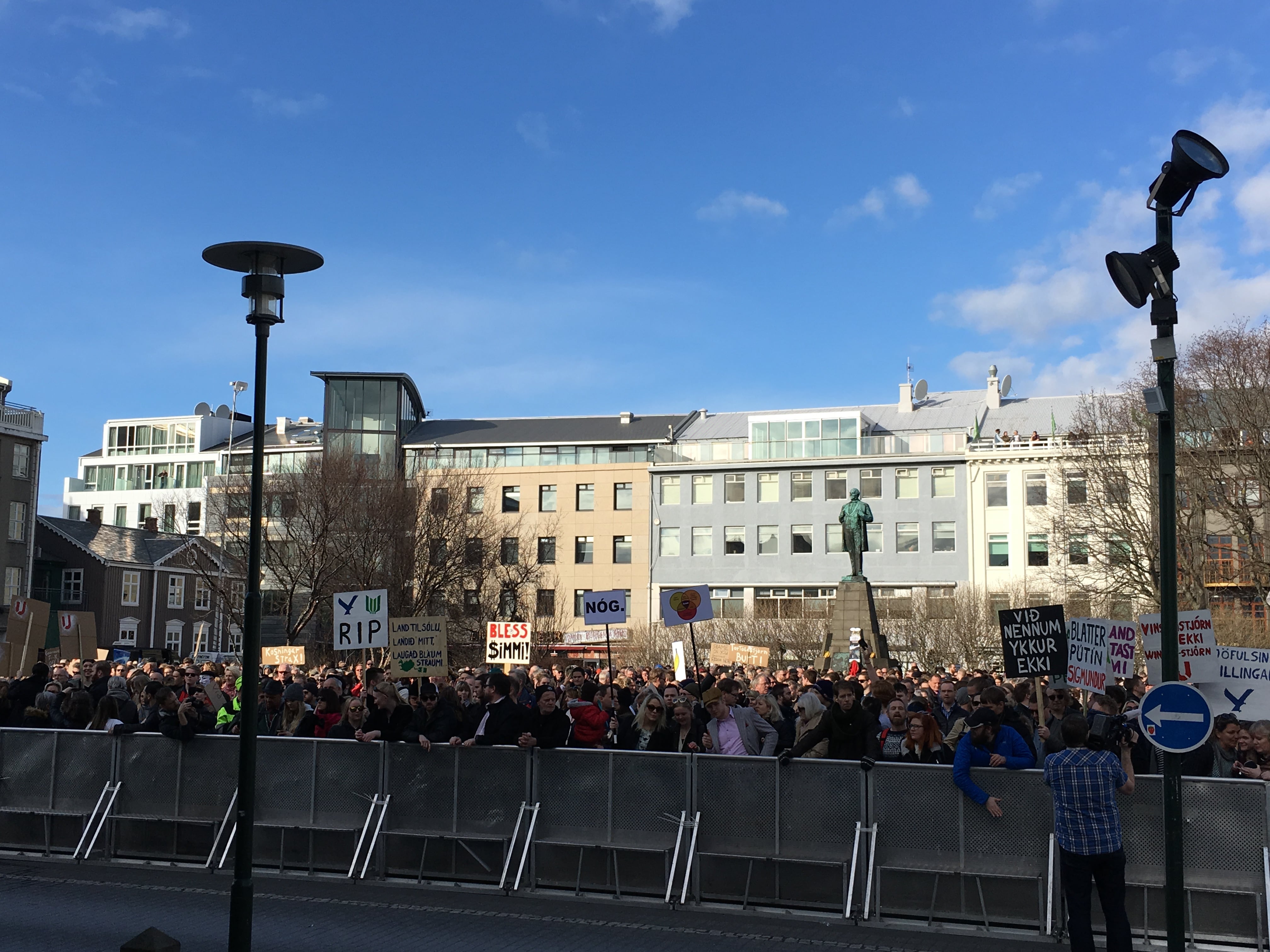 Grapevine At The Scene Of The Protests