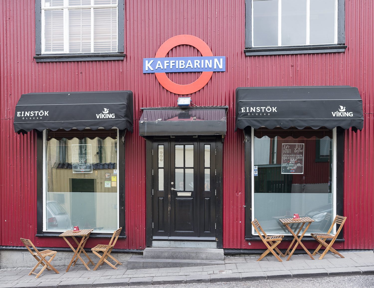 Reykjavik bars: Exterior of Kaffibarinn