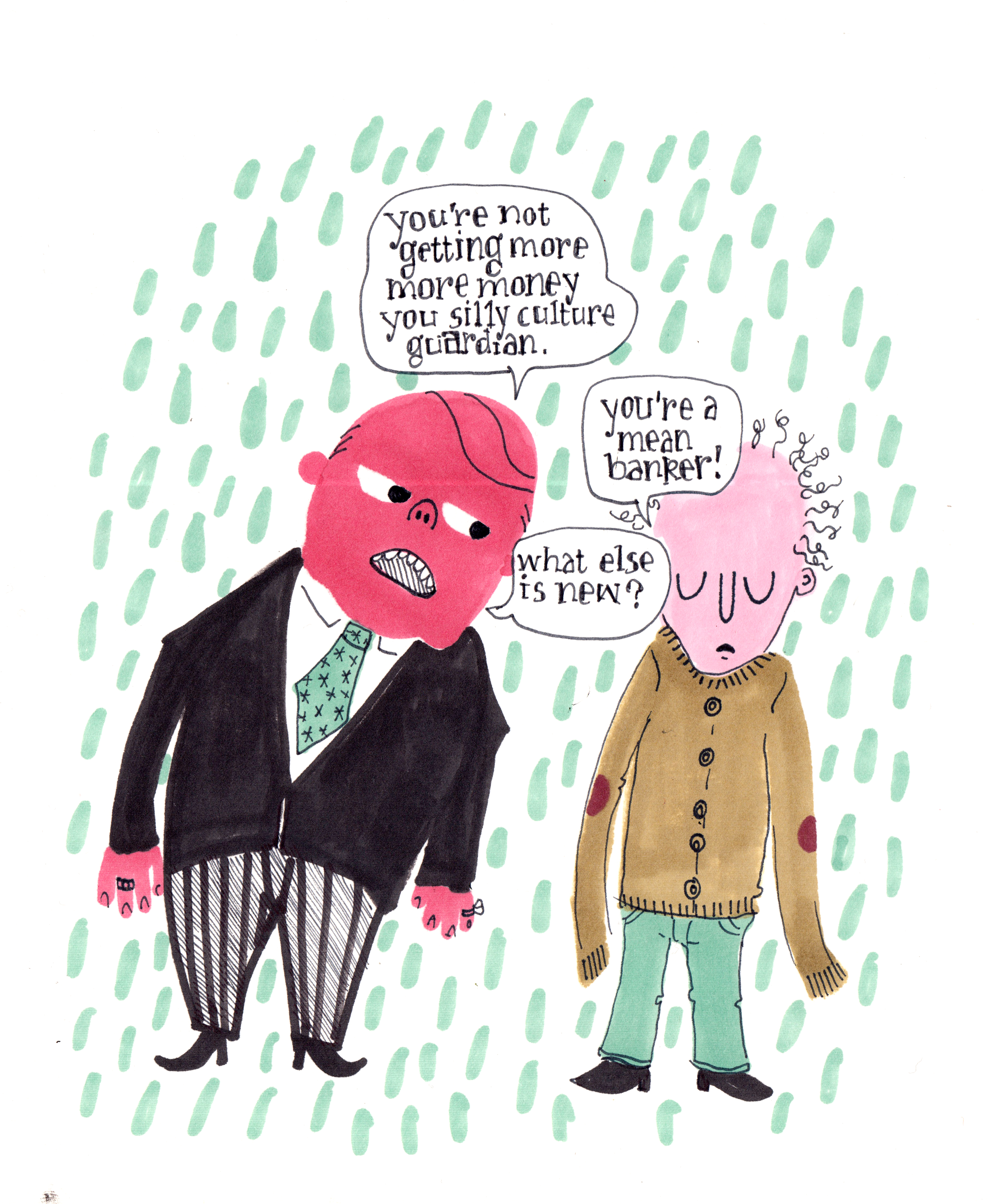 So What’s This I Hear About Bankers Defunding Poets?