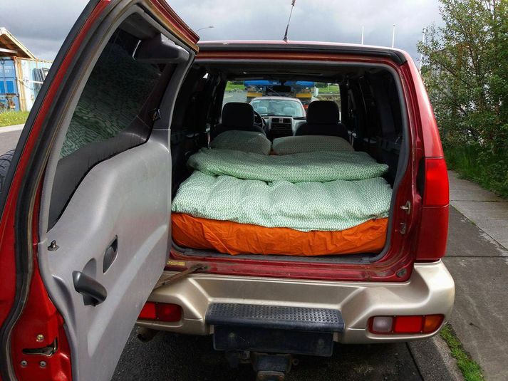 Mattress In Backseat Of A Car Available On Airbnb