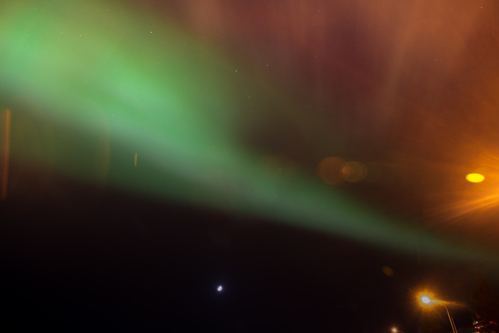 Aurora Borealis in Ísafjörður, By Julia Staples