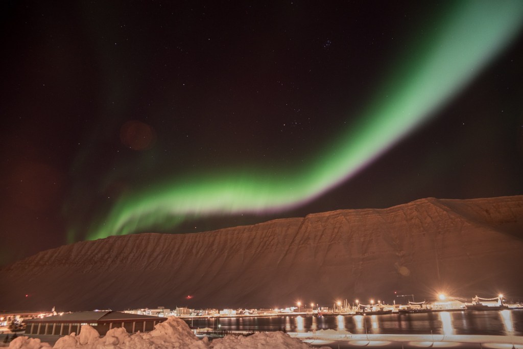 Aurora Borealis in Ísafjörður, By Julia Staples