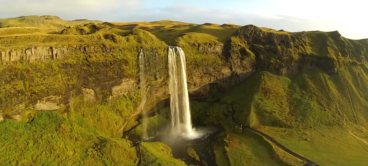 Tourist Takes Drone Footage Of Iceland