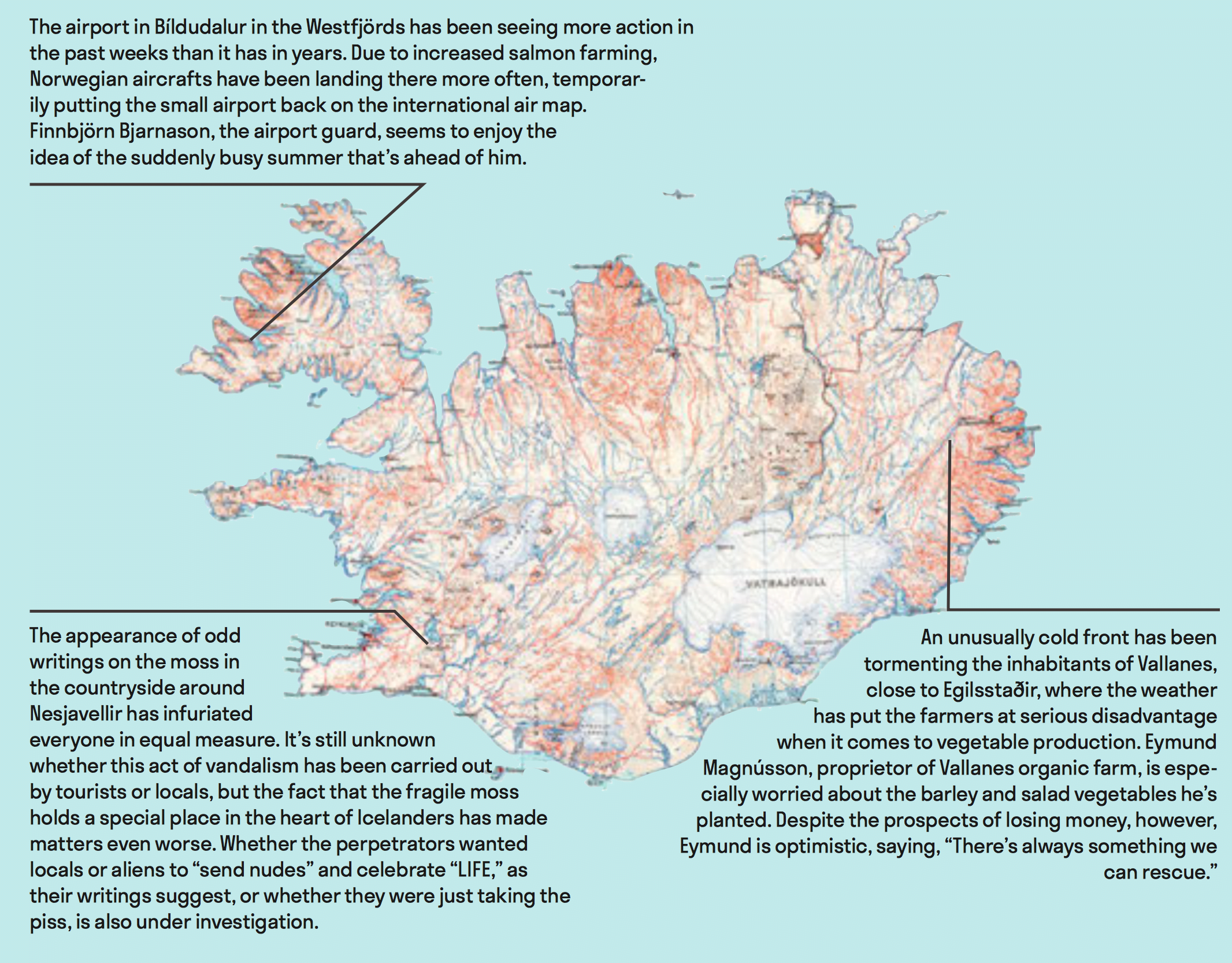 Island Life: Cold Fronts, Vegetables, Norwegian Aircraft