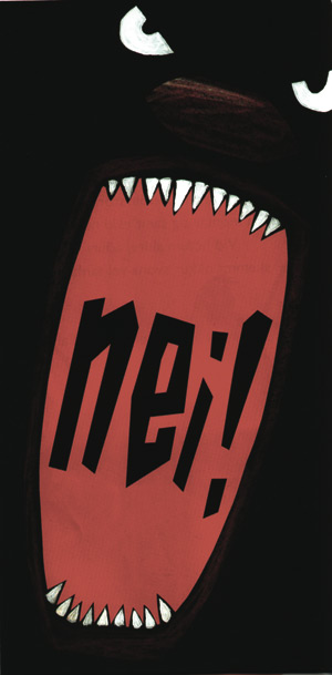 Nei! sagði litla skrímslið (No! said the little monster)