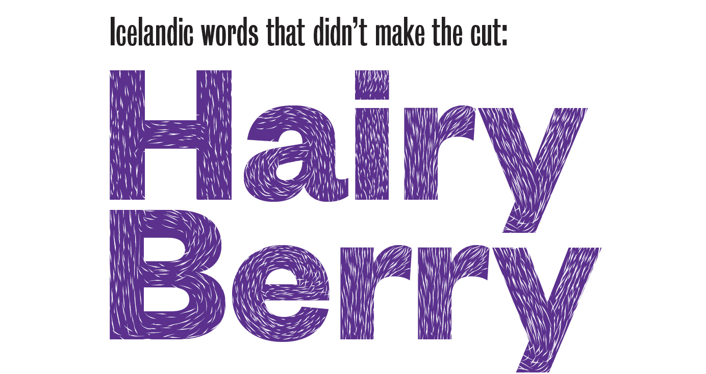Icelandic Words That Didn’t Make The Cut: Hairy Berry And Flat Pies