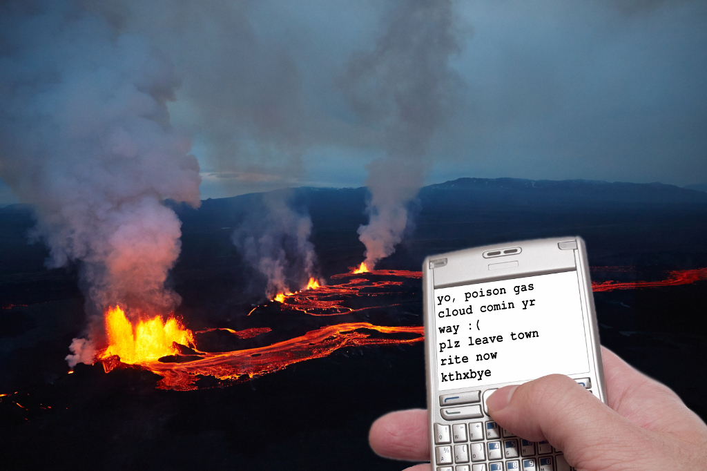 Text Messages Insufficient As Eruption Alerts