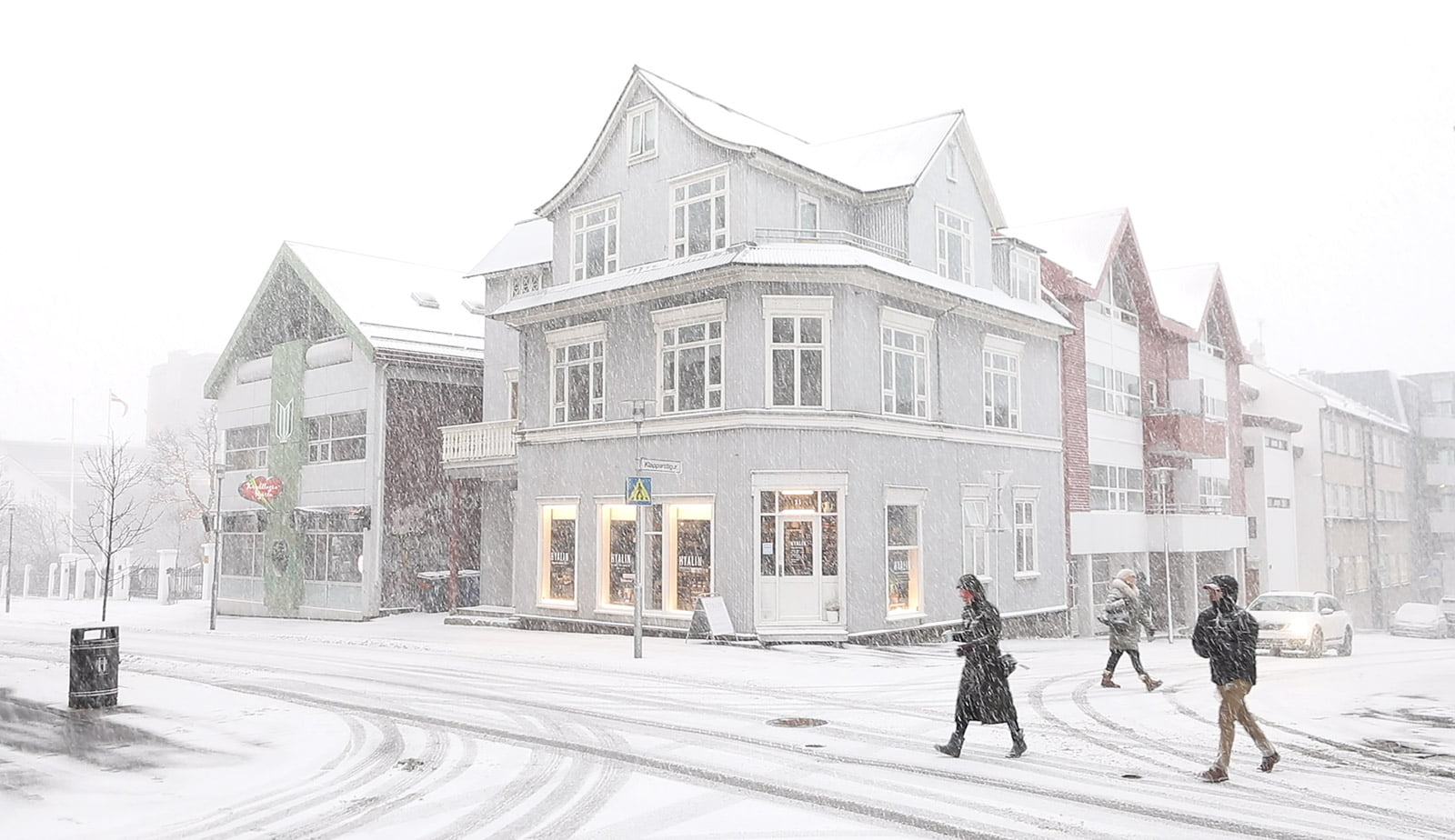 A Magical Snowfall On The Streets Of Reykjavík
