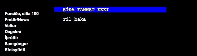 RÚV’s Teletext Service In Disarray – Grapevine In Crisis